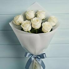 Букет 7 Белых роз Эдлесс Лав #REPLACE_PRED# Кожино