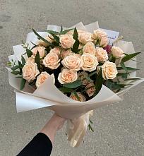 Букет Кремовые розы Латте в Кожино
