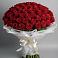 Букет 101 Красная роза Блэк Мэджик в Кожино