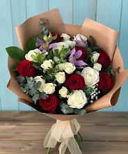 Букет цветов из:  Розы и Альстромерии в Кожино