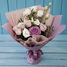 Букет цветов из:  Розы и Лизиантусы в Кожино