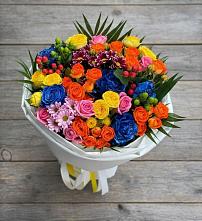 Букет цветов из:  Розы и Хризантемы в Кожино