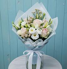 Букет цветов из:  Розы и Лизиантусы в Кожино