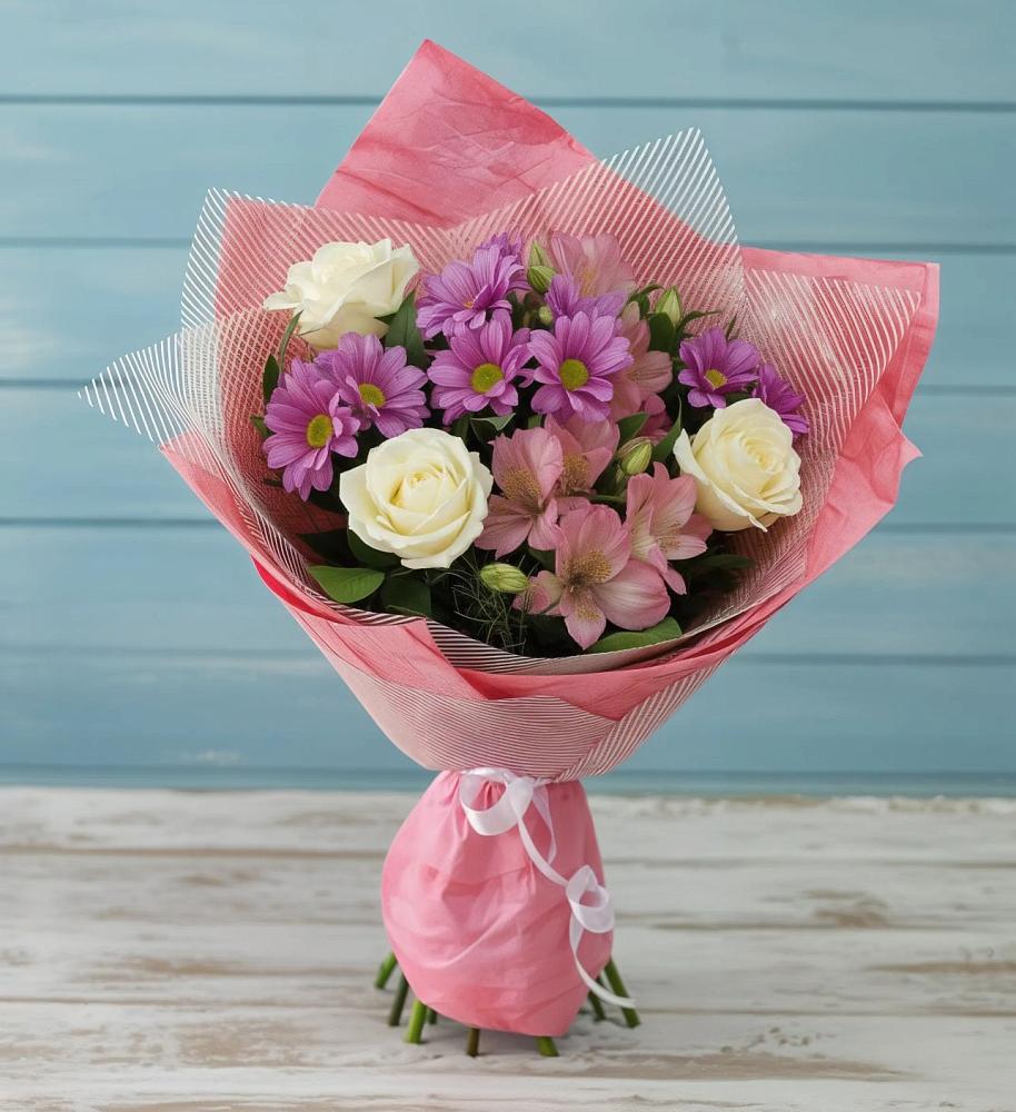 Букет цветов из: Герберы в Кожино