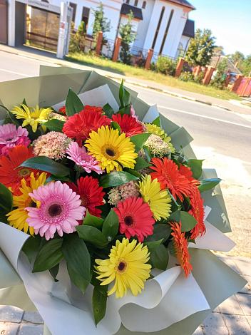 Букет цветов из: Герберы в Кожино