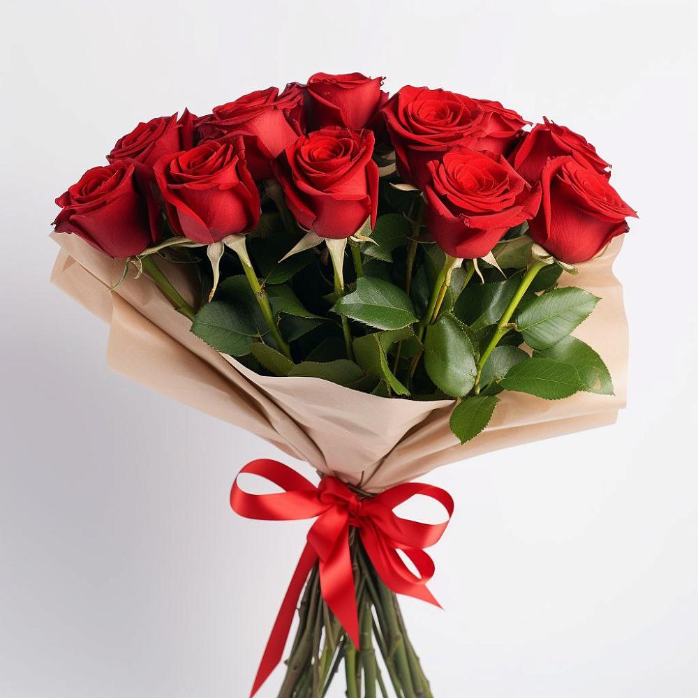 Букет 11 Красных роз Эдлесс Лав в Кожино
